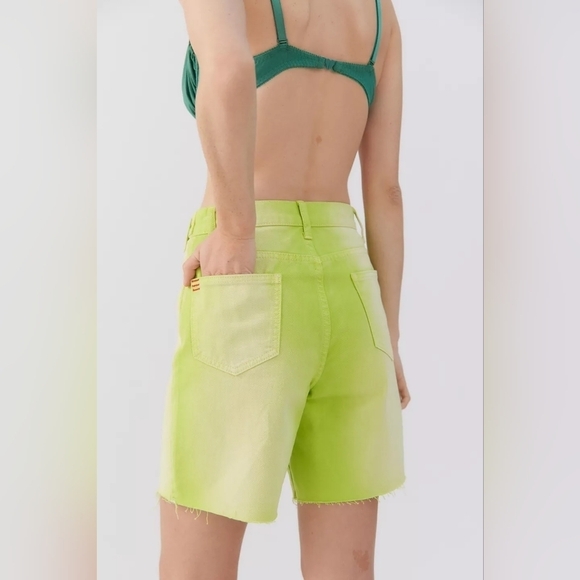 NWT BDG Longline Carpenter Denim Short — Green Wash Size 24 - Picture 3 of 13